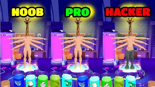 Merge Animals 3D Gameplay - NOOB vs PRO vs HACKER (iOS/Android)
