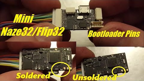 Mini Naze32/Flip32 Bootloader Pin Location