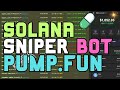 Solana Sniper Bot Screen Tour | Pump Fun Sniper Bot Live Capture | Solana MEV Bot Interface Demo