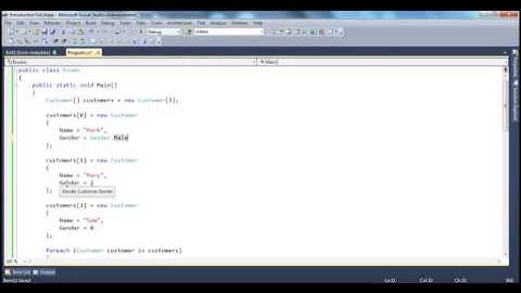 Part 46   C# Tutorial   Enums Example