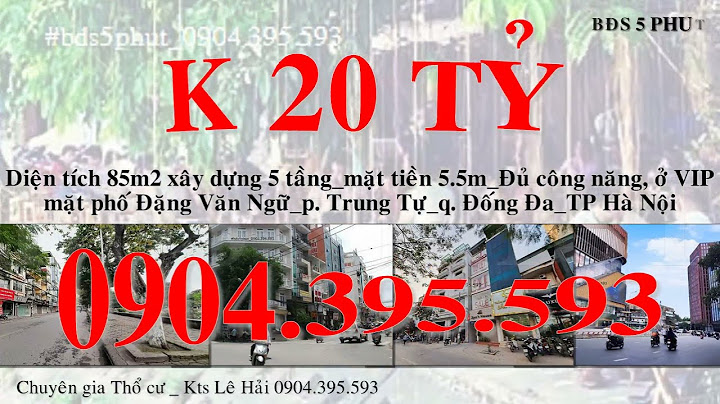 Phố đặng văn ngữ đống đa hà nội năm 2024
