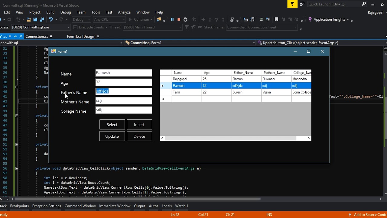How to Connect C# net with Sql Server Part 8 - YouTube