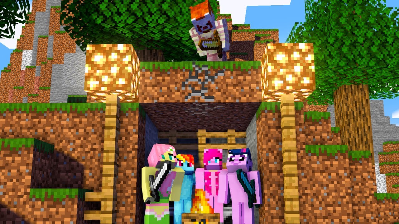 My Little Pony Speedrunner VS Hunter in Minecraft