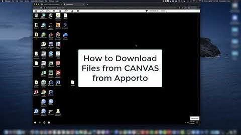 Apporto - Downloading Files From CANVAS