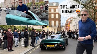 ANGRY Gordon Ramsay Leaves Restaurant In £1.5 Million Aston Martin Valour In London!!