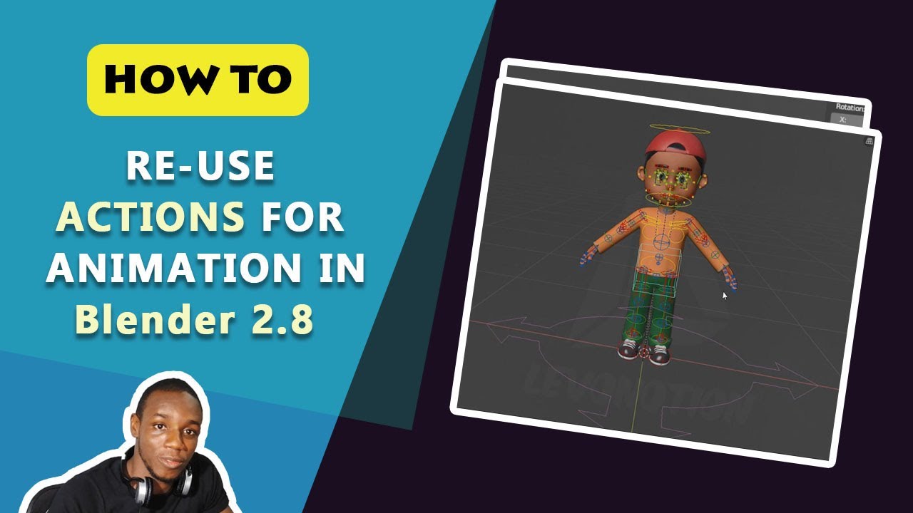 Animation actions. Pose Library Action Editor.