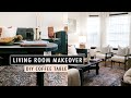 LIVING ROOM MAKEOVER + DIY Coffee Table (Start to Finish) | XO, MaCenna