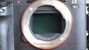 Sony A7R2 Shutter Modes Explained in Super Slow-Motion