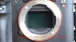 Sony A7R2 Shutter Modes Explained in Super SlowMotion