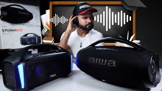 Boombox AIWA VS TRIBIT Stormbox Blast - QUE AULA DE AUDIO MEUS AMIGOS!!!!