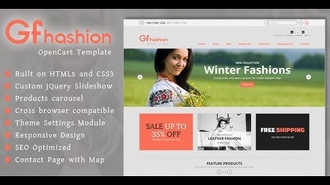 GFashion - Premium Responsive OpenCart Template Installation