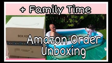 Inflatable Pool #Unboxing + Review + Family Time | #Amazon Prime / Sable Inflatable Pool
