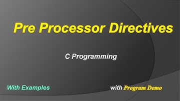 Pre-Processor in C | Preprocesor Directives in C Concept | #cprogramming