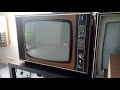 1977 - Unitra Rubin (Рубин) 714p Vintage color Television set Farbfernseher