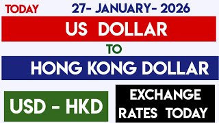 Forex Between 1 Usd To Hkd Us Dollar To Hong Kong Dollar Currency Rates Today 27 January 2026