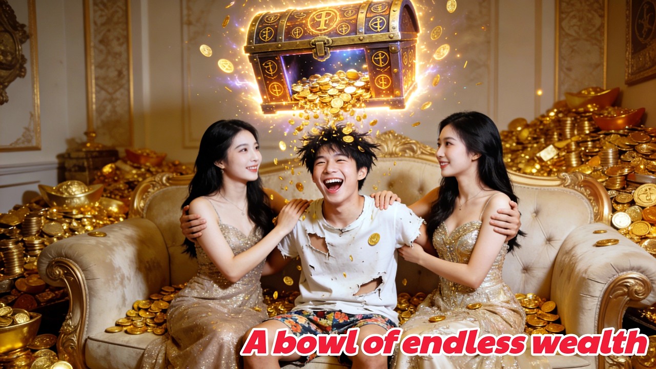 He possesses a magical bowl, within which lies a world brimming with boundless wealth