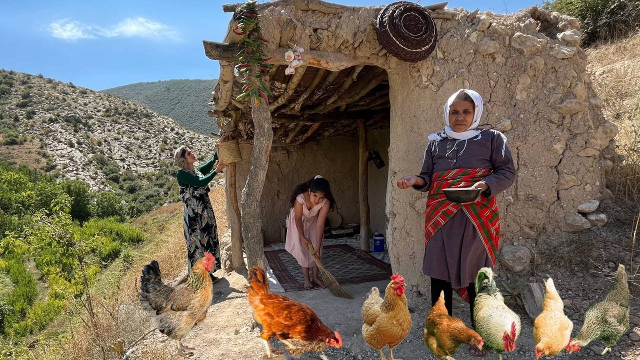 Exploring the life of Iranian nomadic family in mountains:Living in a ...