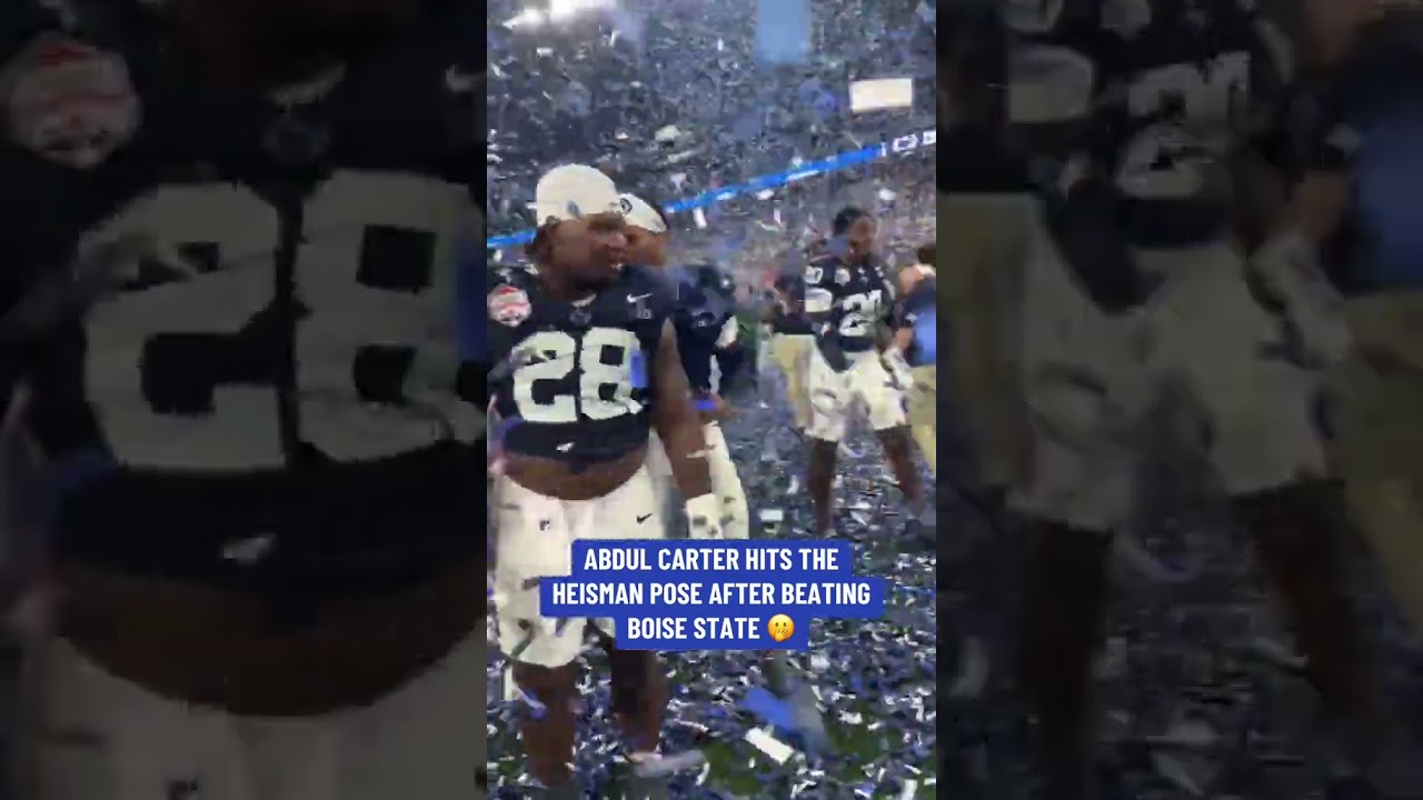 Abdul Carter hit the Heisman 👀