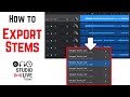 How to export stems (individual tracks) in GarageBand iOS