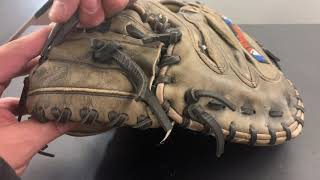 How To Tighten The Top of a Catchers Mitt Web