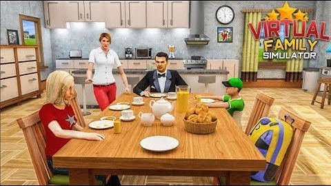 Virtual Family simulator Real life games Android gameplay walkthrough