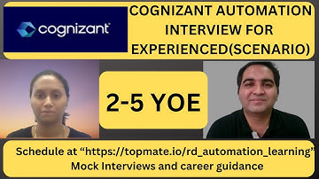 Cognizant Automation Testing Interview Experience | Real Time Interview Questions and Answers