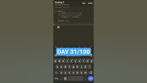 31/100 days coding challenge #hemancodes #shorts