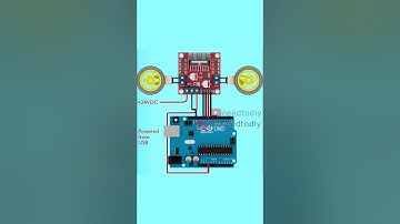 L298N and  Arduino to drive 2 DC motor