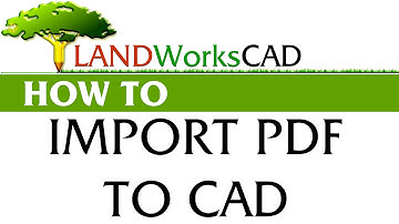 Import PDF file in LANDWorksCAD v6