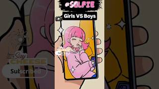 Girls vs Boys🤳THIS what they call a “Photogenic Face?😂#selfie#fyp#animation#jackandsara#shorts#funny