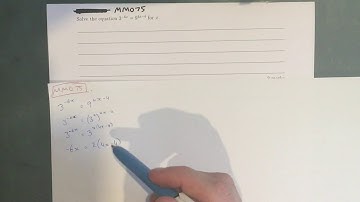 MM075 Maths Methods Fortify Study Guide - "How to solve an exponential equation"