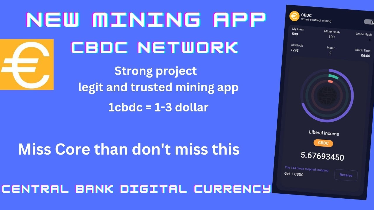 CBDC network new free mining app 2023 || Central Bank Digital Currency || free earn today