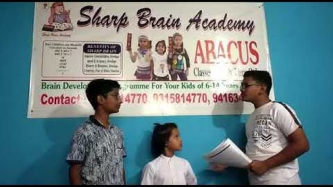 Abacus practice vedio by the Students of Sharp Brain Academy