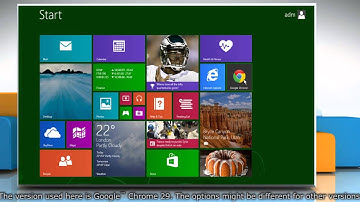 How to switch from the Metro interface to Desktop mode in Google™ Chrome on a Windows® 8.1 PC