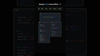 menu bar hover Animation#MenuHoverEffect #CSSHover  #HTMLCSS #NavigationMenu #CodingShorts#coding
