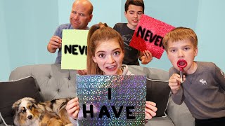 FAMILY PLAYS NEVER HAVE I EVER with dares!