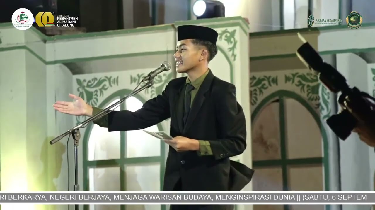 MASTER OF CEREMONY FORMAL ARENA GEMBIRA 608 GLORIOUS GENERATION DI PESANTREN AL MADANI CIKALONG