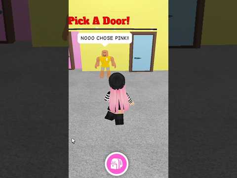He pretended to be my fan while playing Pick a Door! #missdramaqueen #roblox #adoptme #shorts