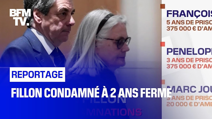 Fillon condamné à 2 ans ferme