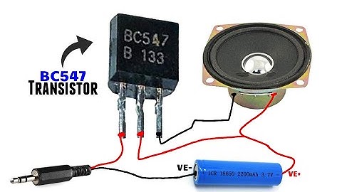 How To Make A Audio Amplifier Using Bc547 !