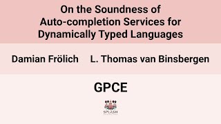 [GPCE24] On the Soundness of Auto-Completion Services for Dynamically Typed Languages