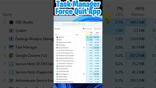 How to Force Quit an App with Windows Task Manager #shorts