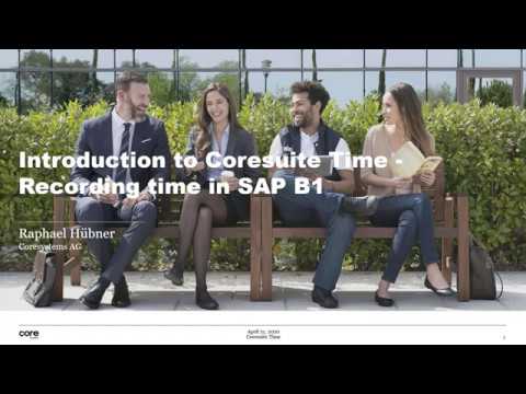 Introduction to Coresuite Time (EN)