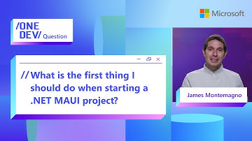 What is the first thing I should do when starting a .NET MAUI project?