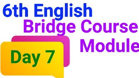 6th English Bridge Course Module, Day 7,Topic - Adjective, Page number 44 - 46