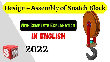 Design and Assembly of #EOT Crane Snatch Block using #Solidworks | How to Design EOT #CraneHook