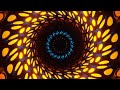 4K Screensaver | Orange - Blue Neon Light In Grate Tunnel– Psychedelic VJ Loop (No Sound)