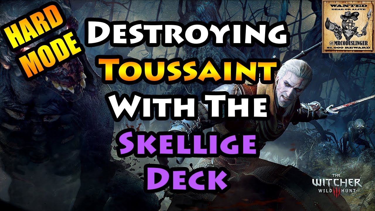 Witcher 3 Skellige Gwent Deck vs. Toussaint Let's Play 4K