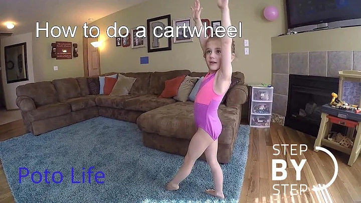 5 year old teaches how to do a cartwheel, by Brea