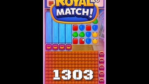 Royal Match Level 1303 - No Boosters Gameplay